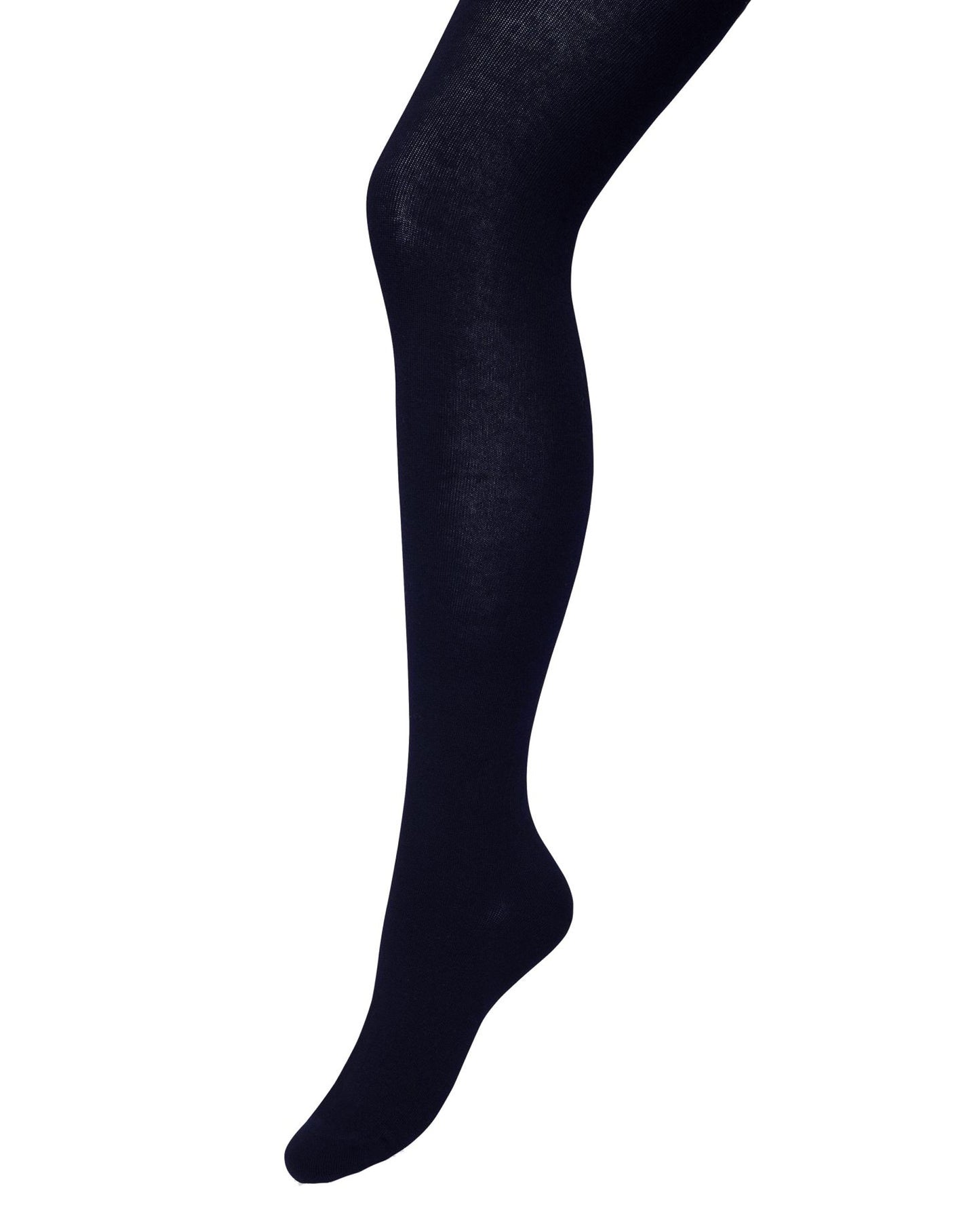 Bonnie Doon Bio Cotton Tights - Navy warm and soft knitted organic cotton Winter thermal tights.