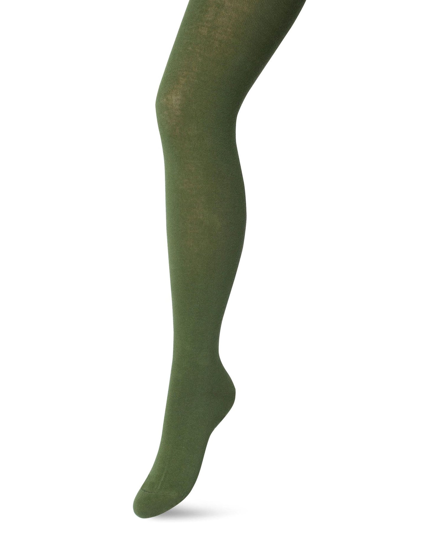 Bonnie Doon Bio Cotton Tights - Olive green warm and soft knitted organic cotton Winter thermal tights.