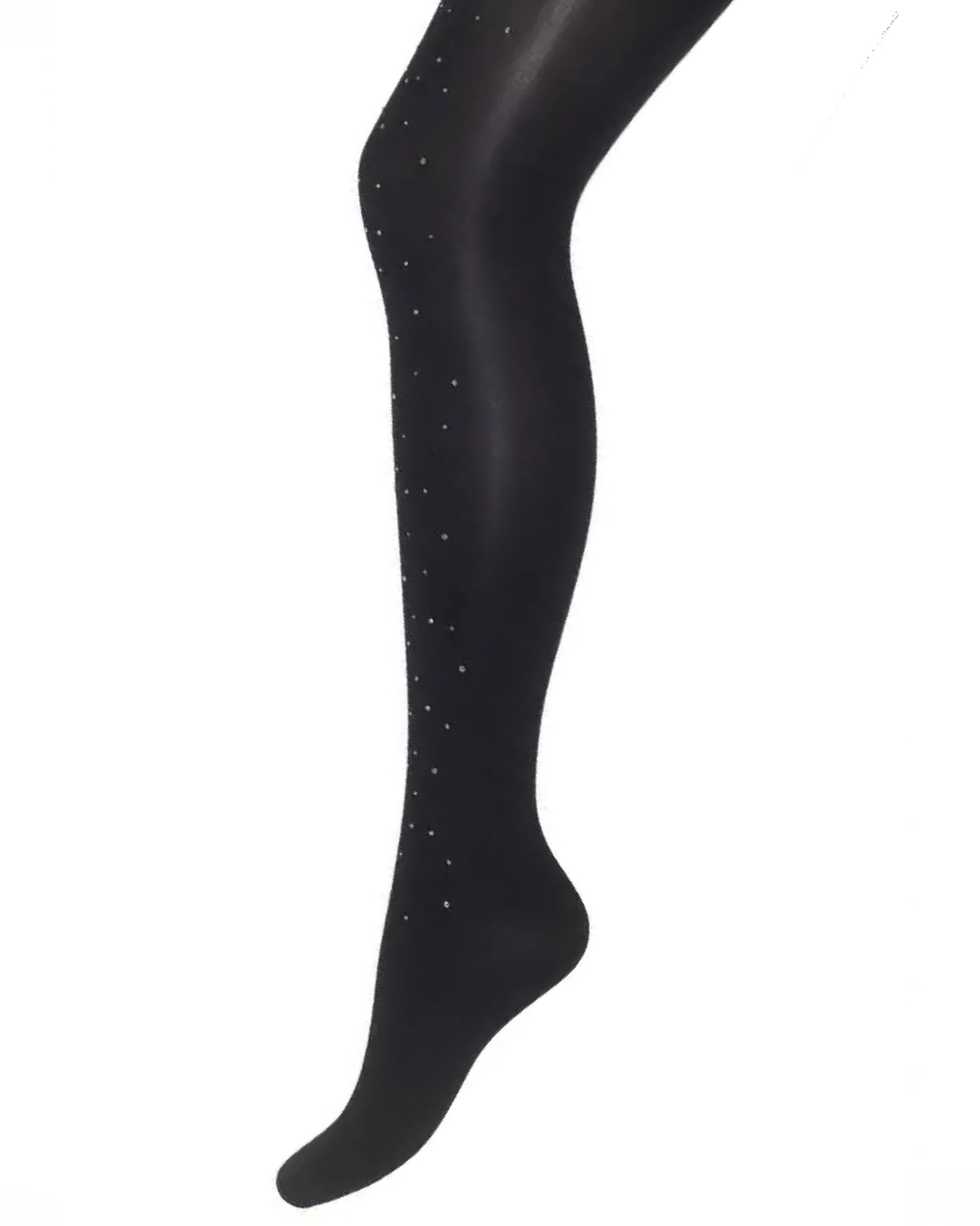 Bonnie Doon bn75.19.68 Chic Tights - black opaque tights with sparkly diamant̩ rhinestones dotted all over, perfect for party season