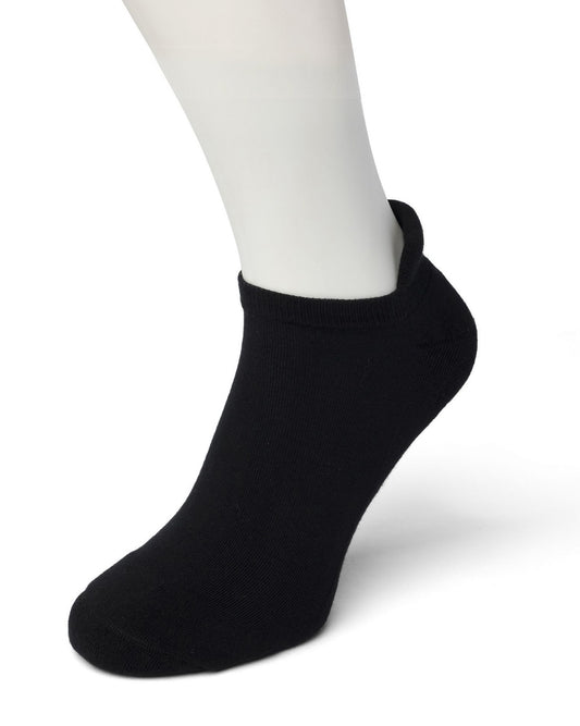 Bonnie Doon - BE631050 Cushion Short Sock - black low ankle cotton sports socks