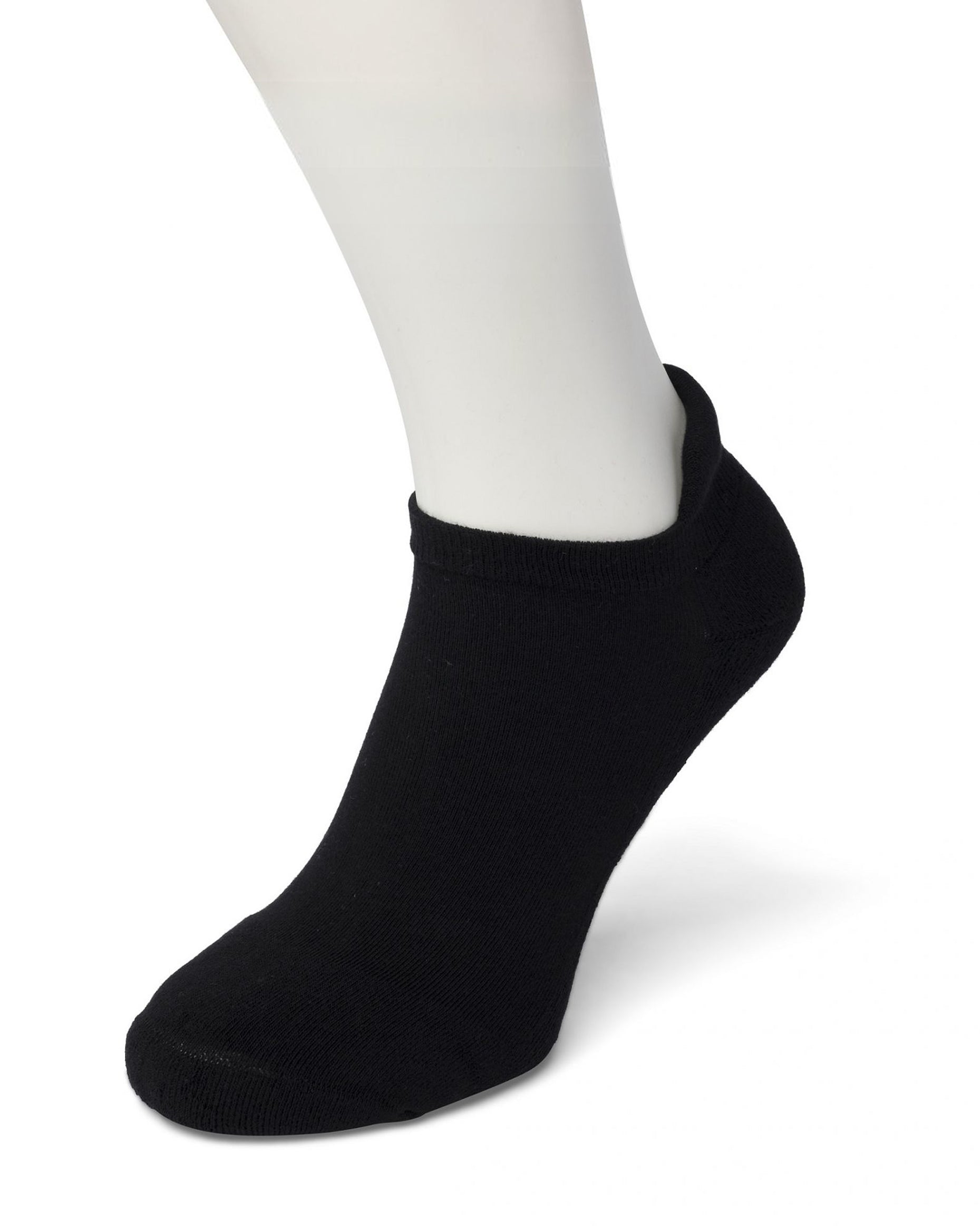 Bonnie Doon - BE631050 Cushion Short Sock - black low ankle cotton sports sock