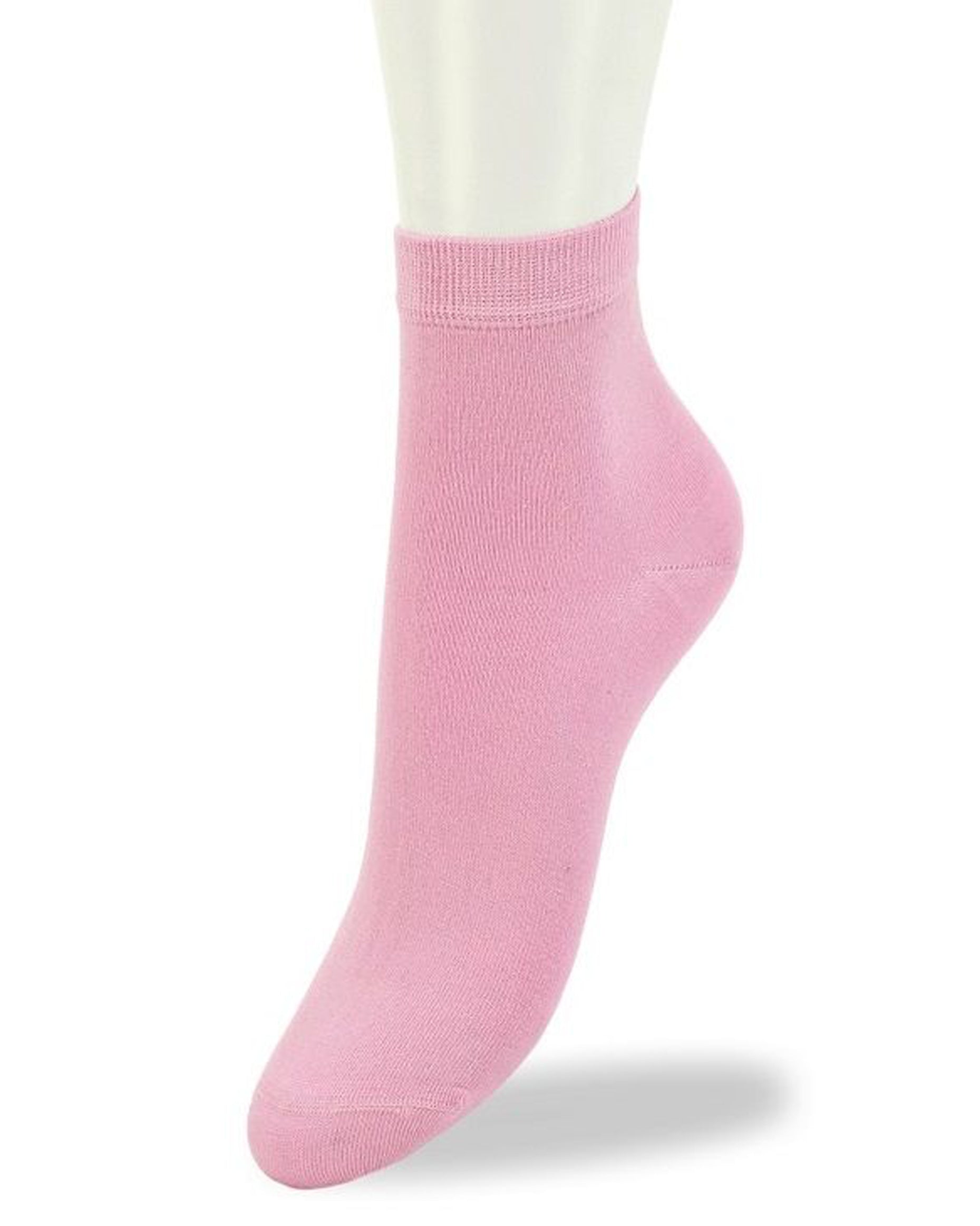 Bonnie Doon Basic Cotton Quarter BN761100 - light pink low ankle sock