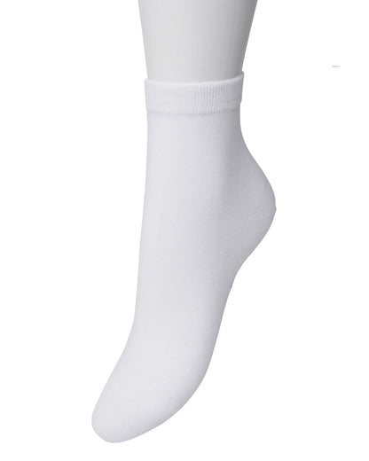 Bonnie Doon Basic Cotton Quarter BN761100 - white low ankle sock