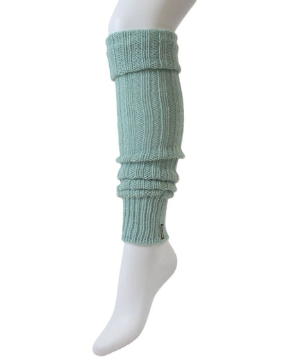 Bonnie Doon Sleever/Legwarmer BE021766 - pale pastel mint green (aqua) wool mix chunky knitted leg warmers