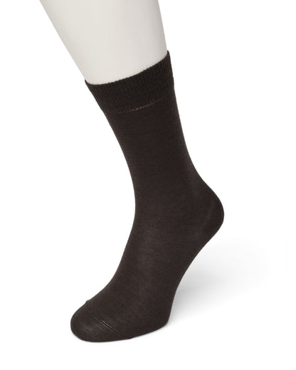 Bonnie Doon Wool/Cotton Sock BD631402 - Dark brown warm thermal ankle socks perfect for the cold Winter weather