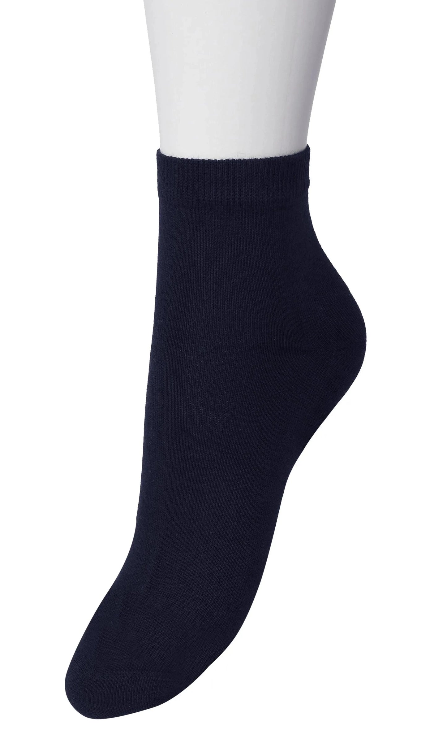Bonnie Doon Basic Cotton Quarter BN761100 - navy low ankle sock