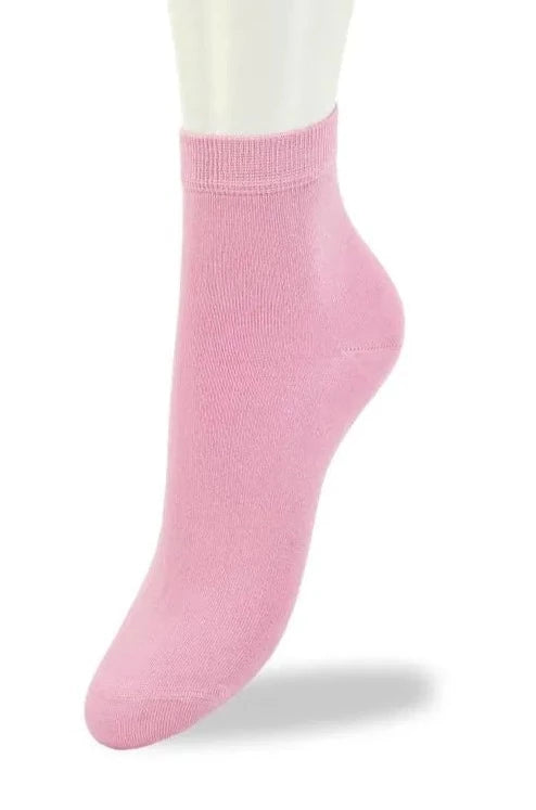 Bonnie Doon Basic Cotton Quarter BN761100 - light pink low ankle sock