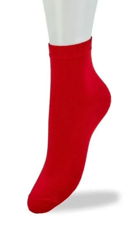 Bonnie Doon Basic Cotton Quarter BN761100 - red low ankle sock