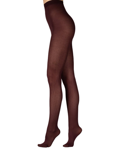 Hexagon Jacquard Tights