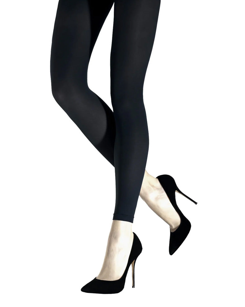 Emilio Cavallini 1176.90.2 Barely Opaque Leggings - black opaque footless tights