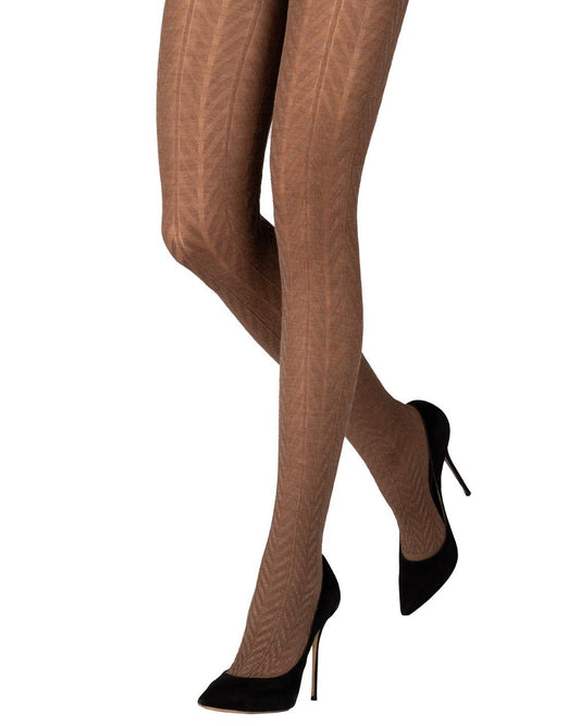 Wool Herringbone Tights