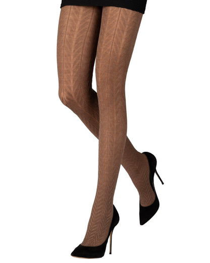 Wool Herringbone Tights