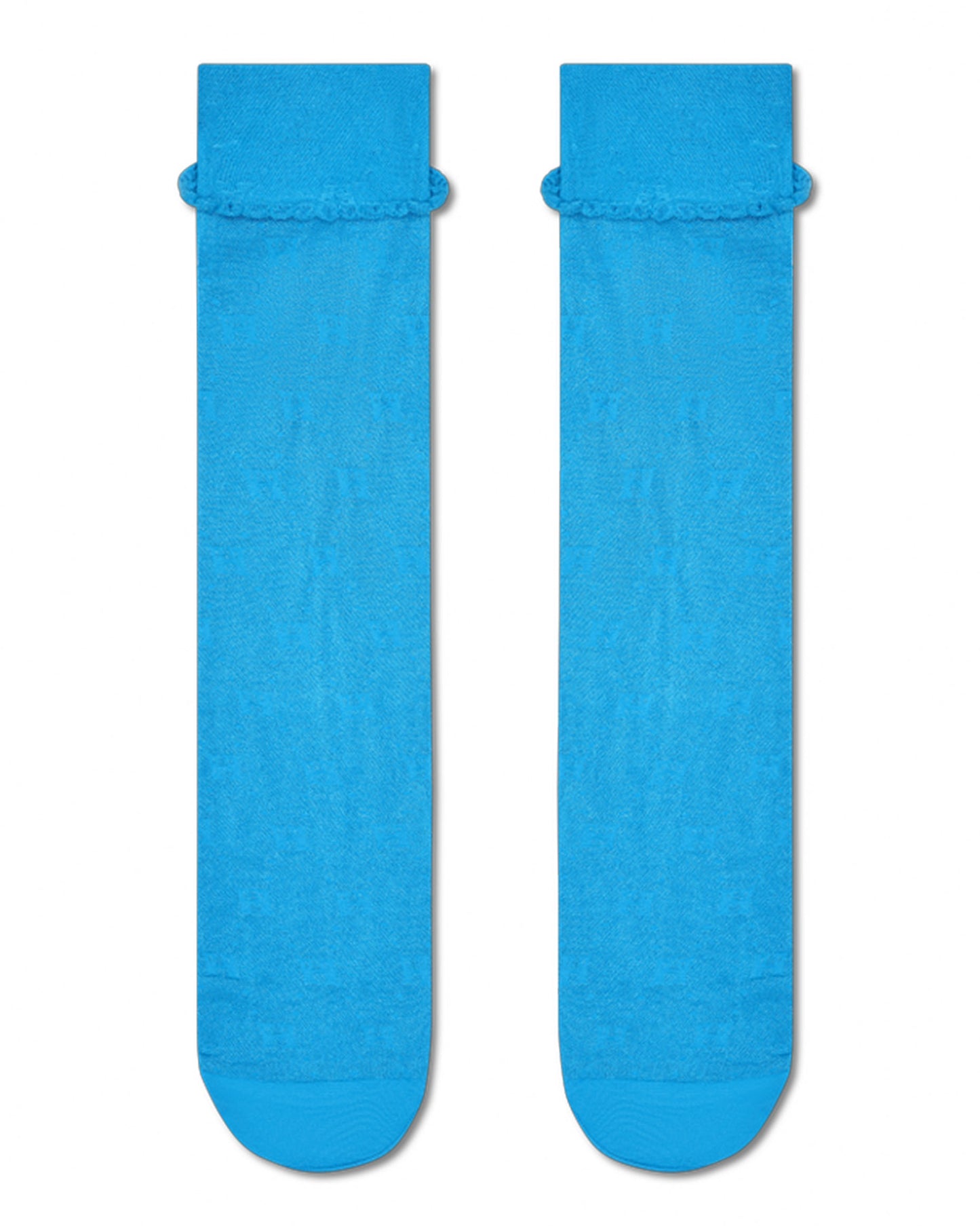 Blue sock on a white background