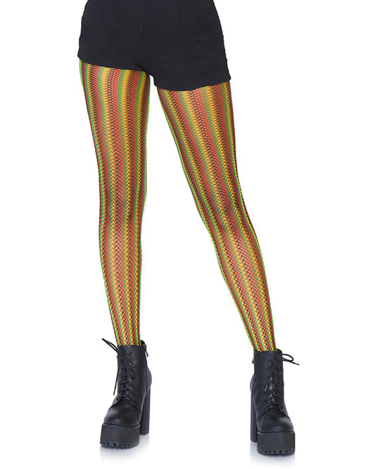 Rasta Striped Fishnets