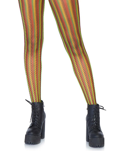 Rasta Striped Fishnets