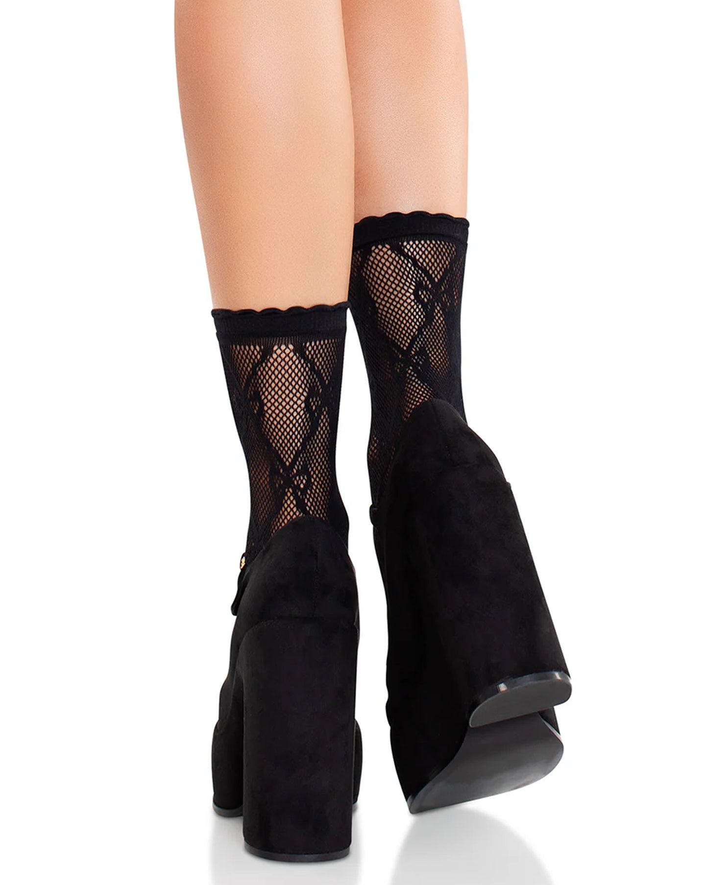 Bow Net Socks