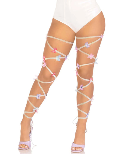 Iridescent Butterfly Leg Wraps