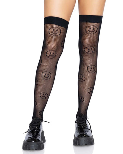Mood Swing Net Thigh Highs