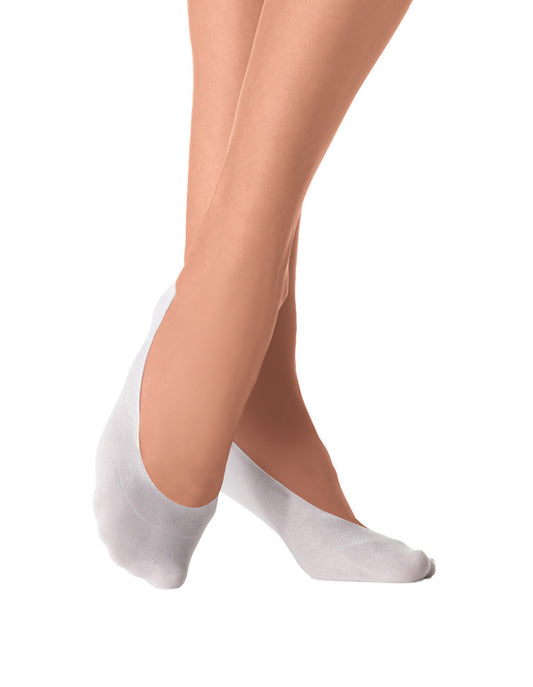 Omsa Salvapiede Cotone Feetcare - White cotton no show shoe liner socks, perfect for that no sock look