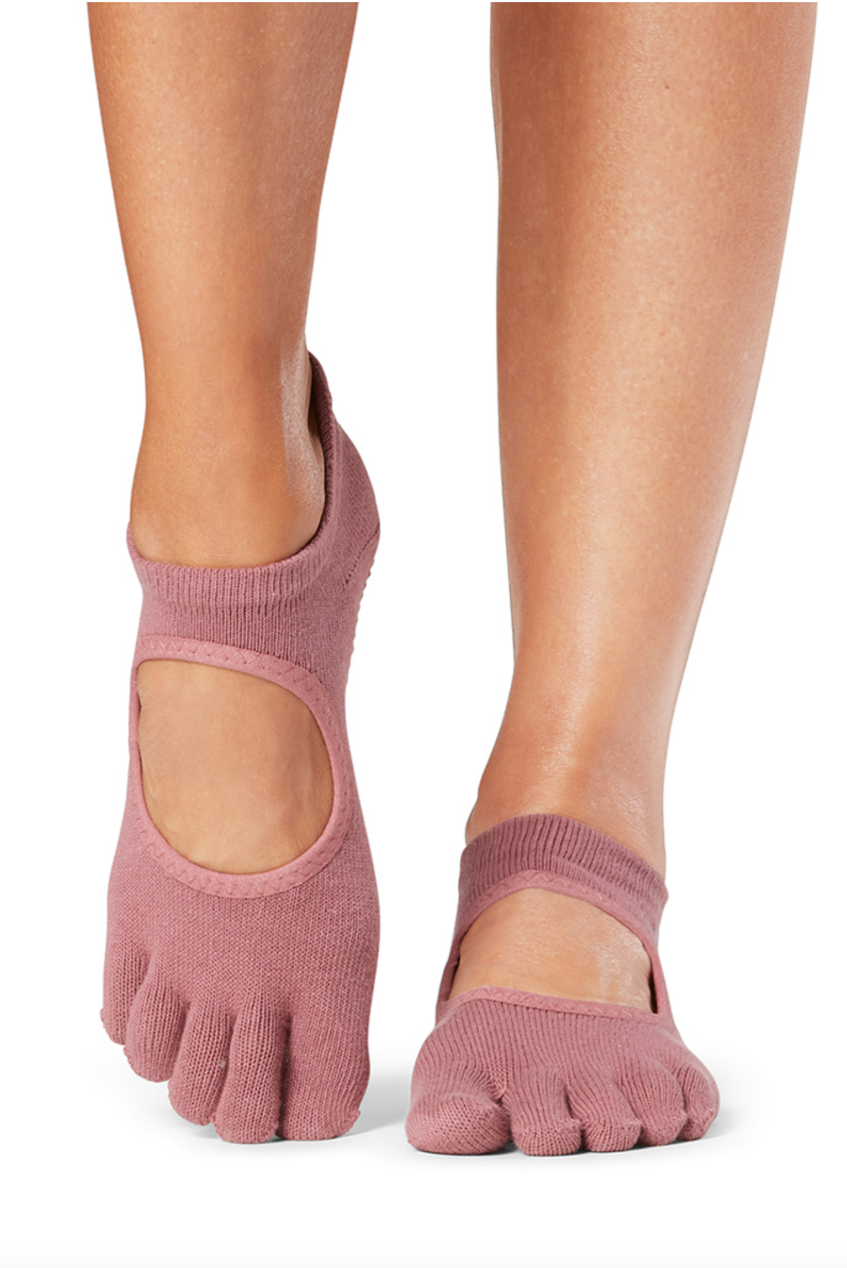 ToeSox Bellarina Full Toe - mauve pilates yoga toe socks