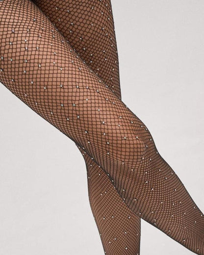 Diamanté Fishnet Tights