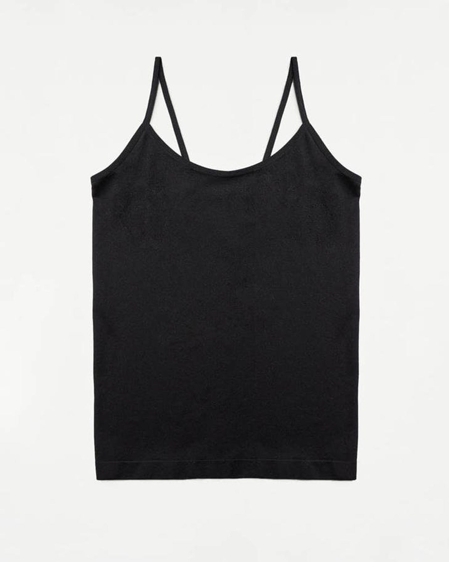 Ysabel Mora - 19105 Camiseta Tirante Fino - Black seamless microfibre cami spaghetti string top