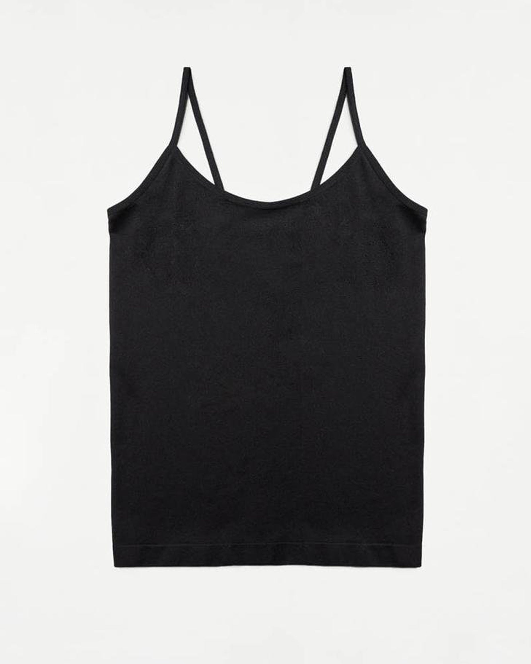 Ysabel Mora - 19105 Camiseta Tirante Fino - Black seamless microfibre cami spaghetti string top