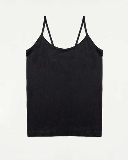 Ysabel Mora - 19105 Camiseta Tirante Fino - Black seamless microfibre cami spaghetti string top