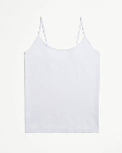 Ysabel Mora - 19105 Camiseta Tirante Fino - white seamless microfibre cami spaghetti string top