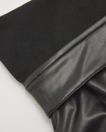 Wide Leg Faux Leather Pants