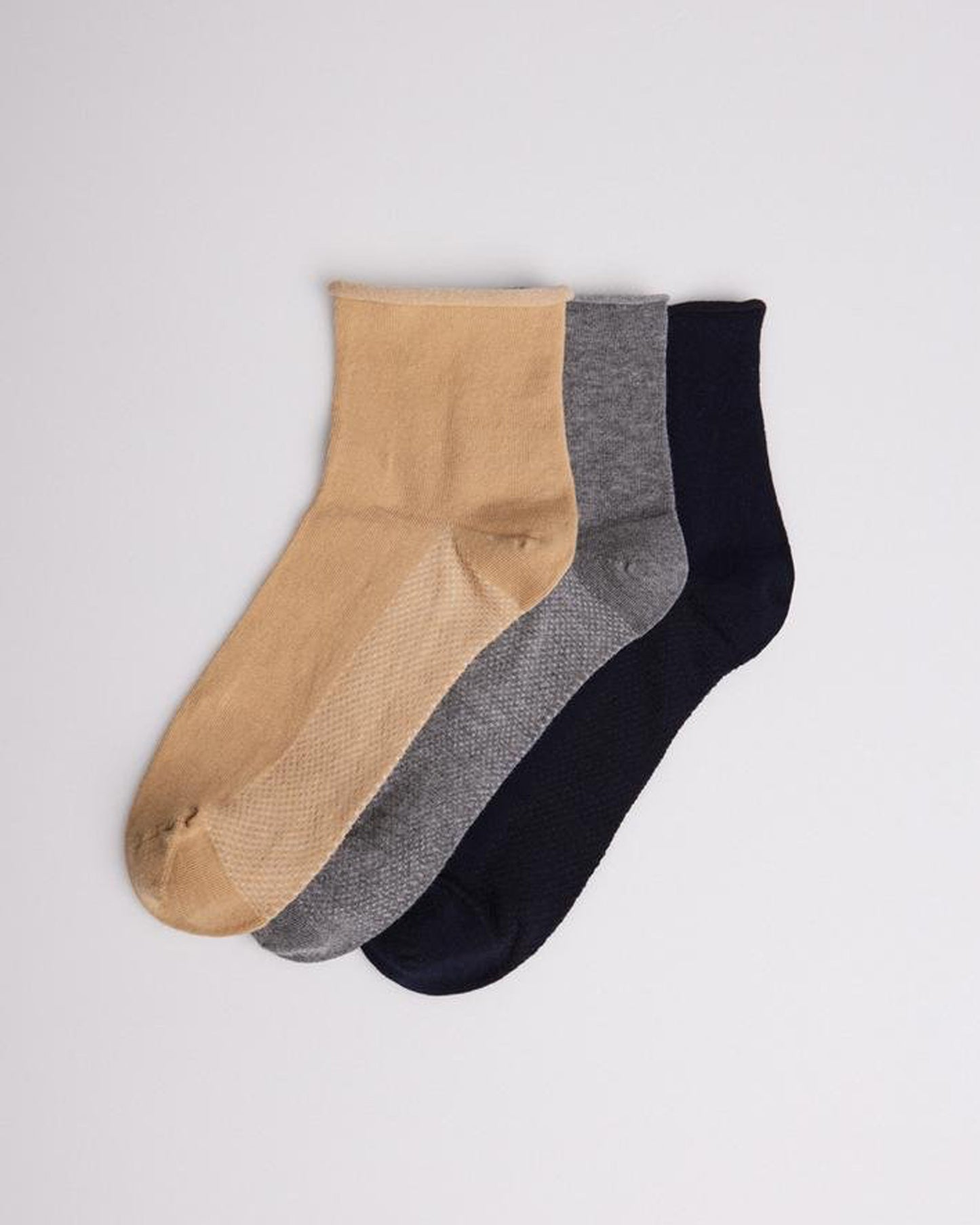 Cotton No Cuff Socks