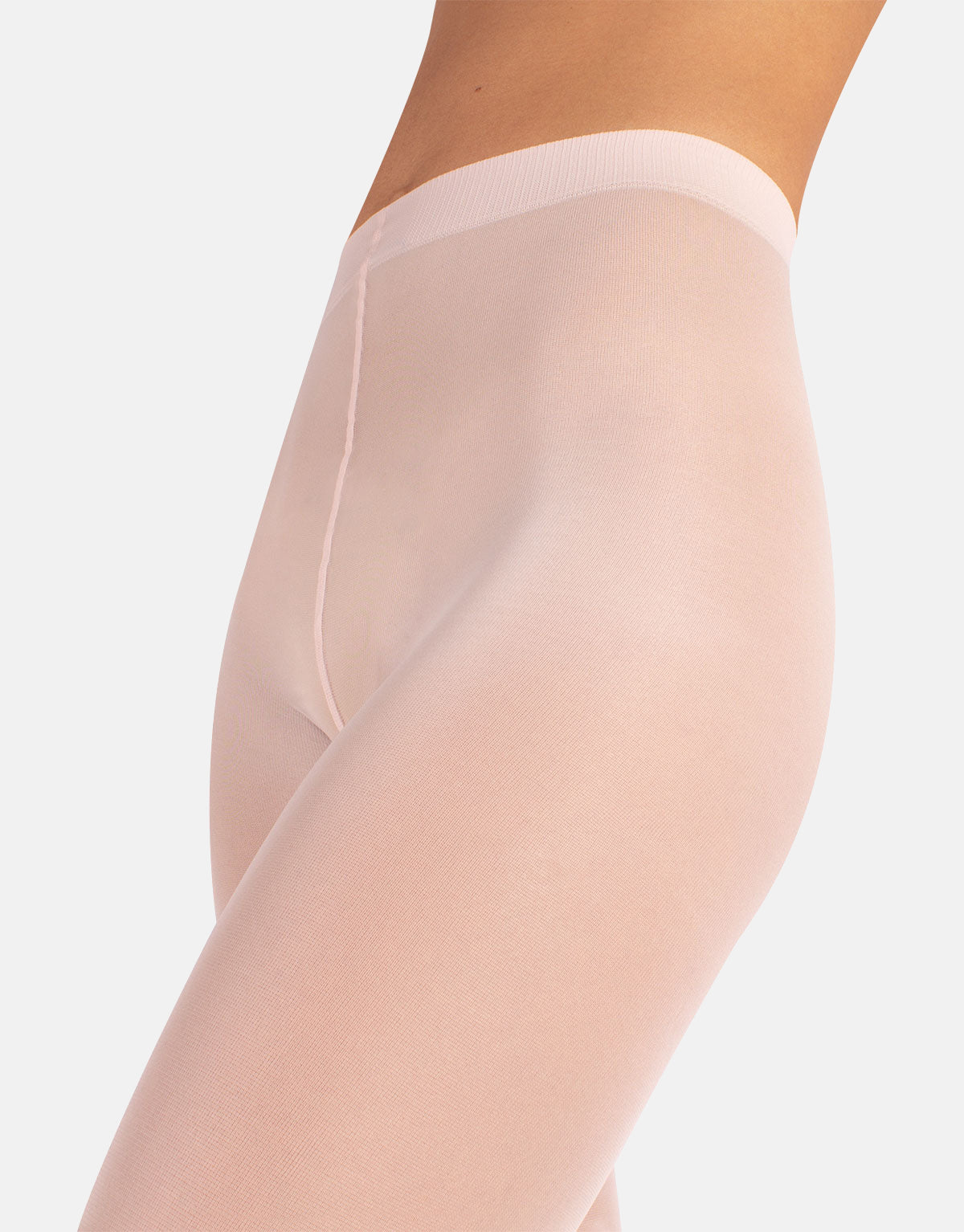 Calzitaly Dance Tights 40 Den - Plain opaque ballet pink tights with flat seams and cotton gusset.