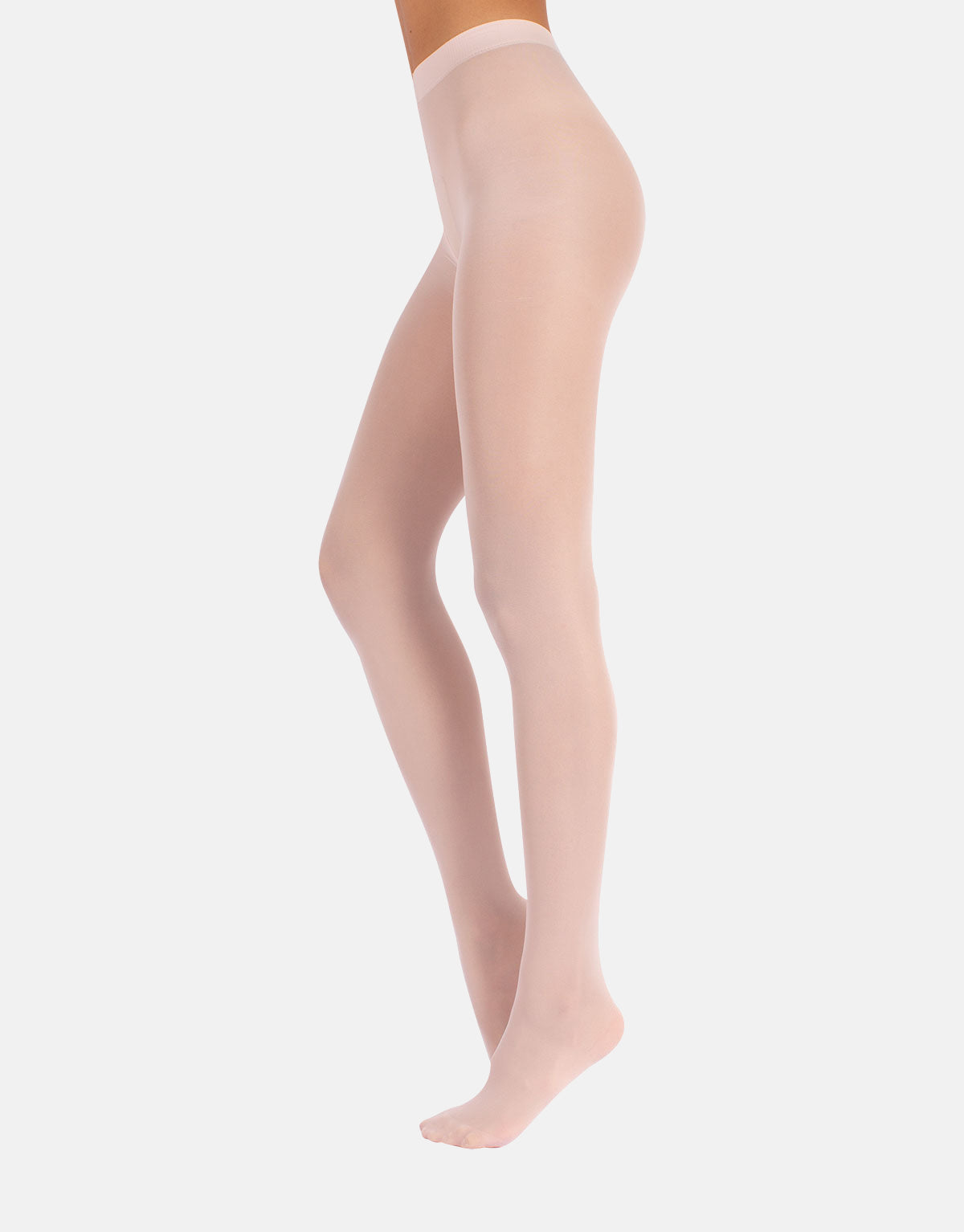 Calzitaly Dance Tights 40 Den - Plain opaque ballet pink tights with flat seams and cotton gusset.