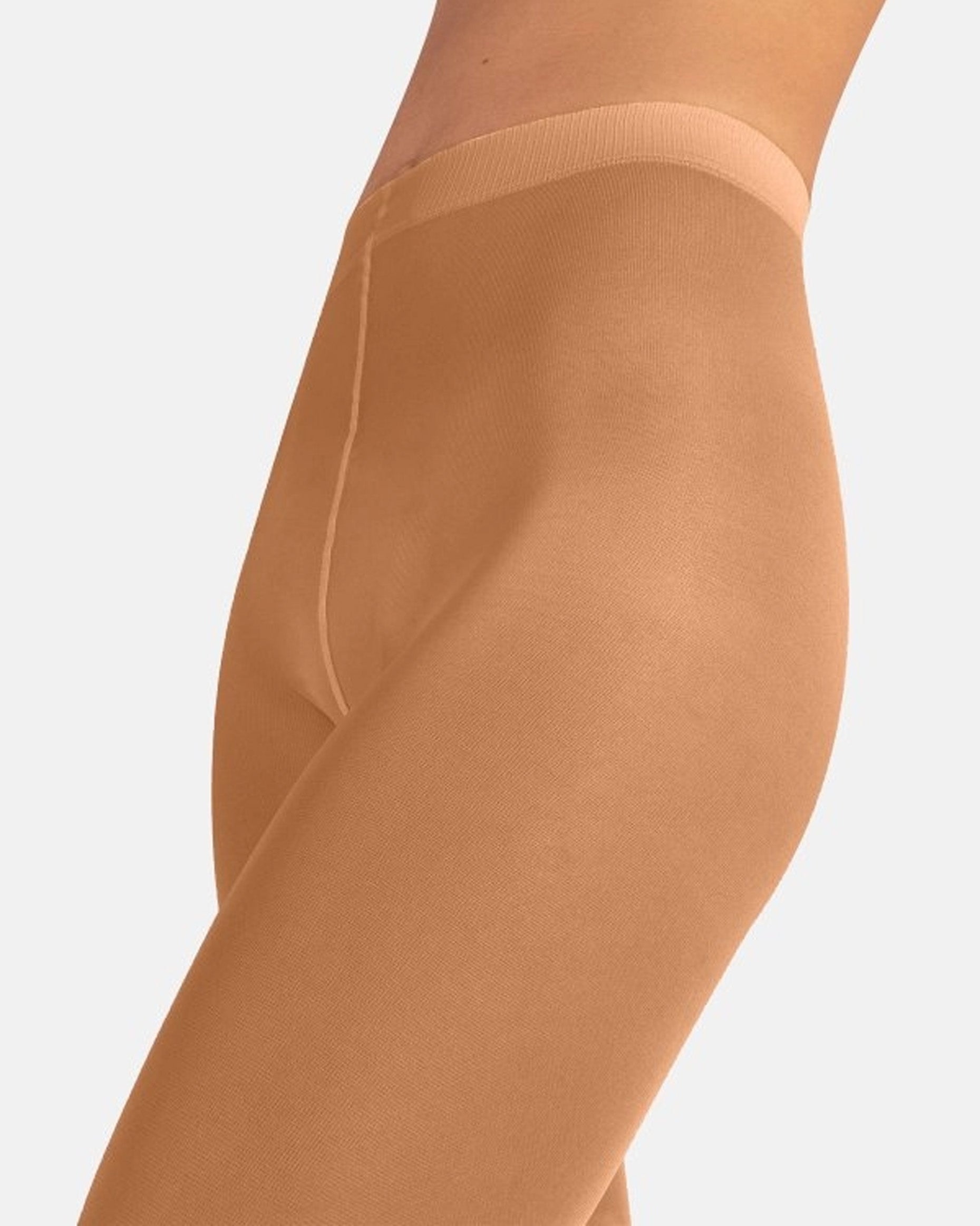 Calzitaly Dance Tights 40 Den - Plain opaque nude/beige tights with flat seams and cotton gusset.