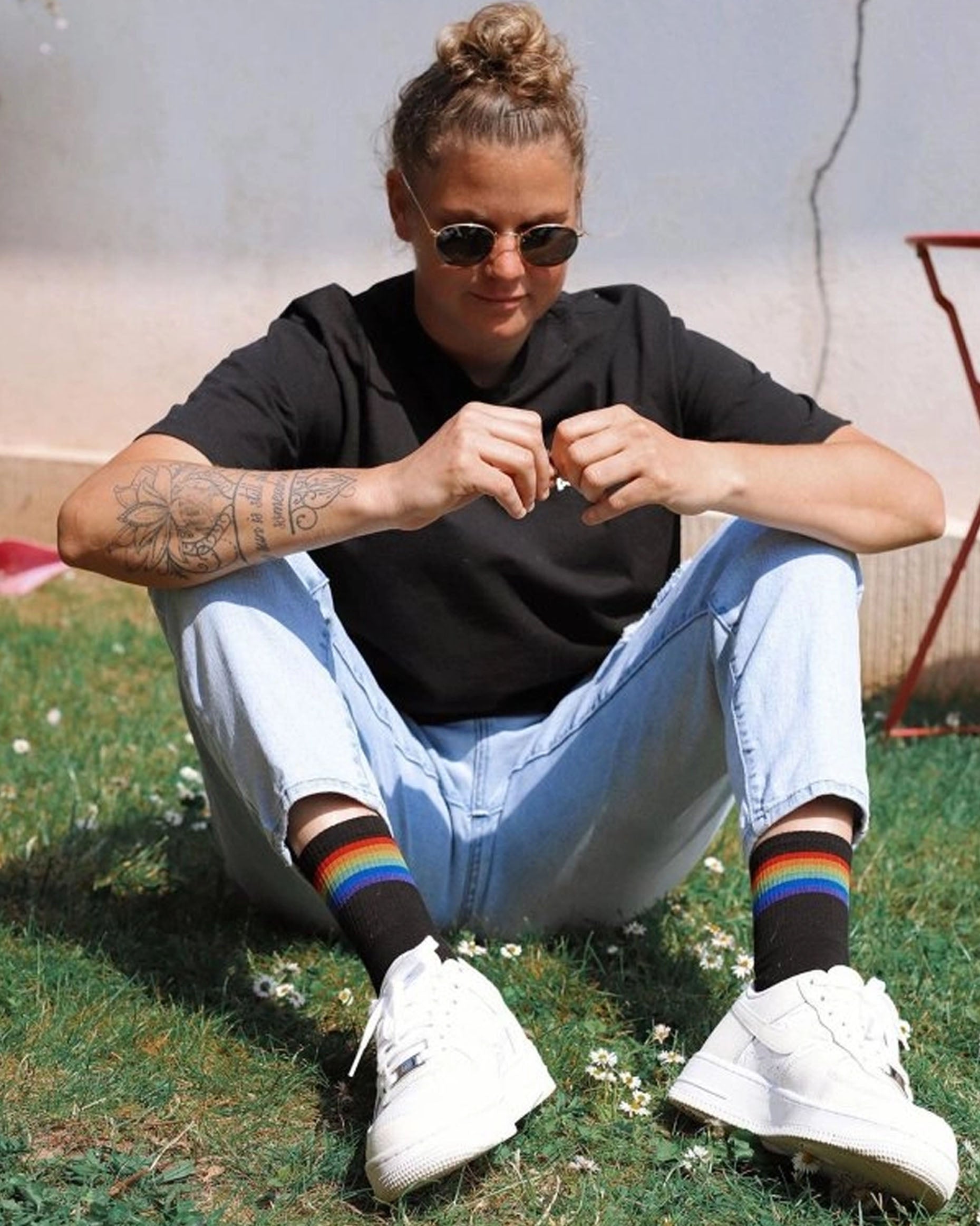 Shirt Socks With Jeans And Sneakers Black No Show Socks, $3 Lookastic