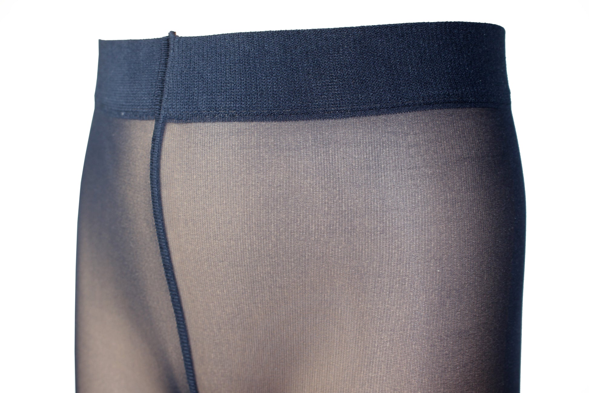Omsa MiniVelour 25 Tights - Soft and matte semi sheer plain kid's tights in navy plain waistband.