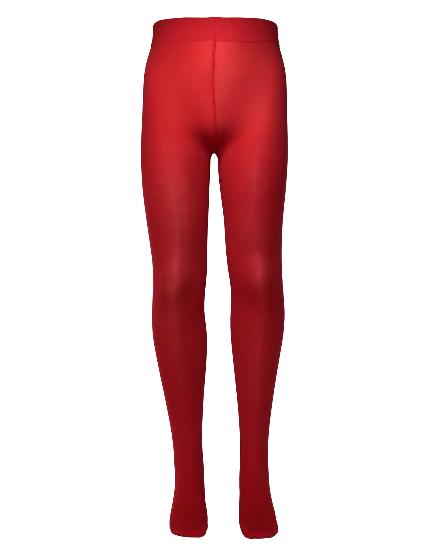Omsa MiniVelour 40 Tights - Deep red soft and matte opaque plain kid's tights with flat seams, deep waistband and reinforced toes.