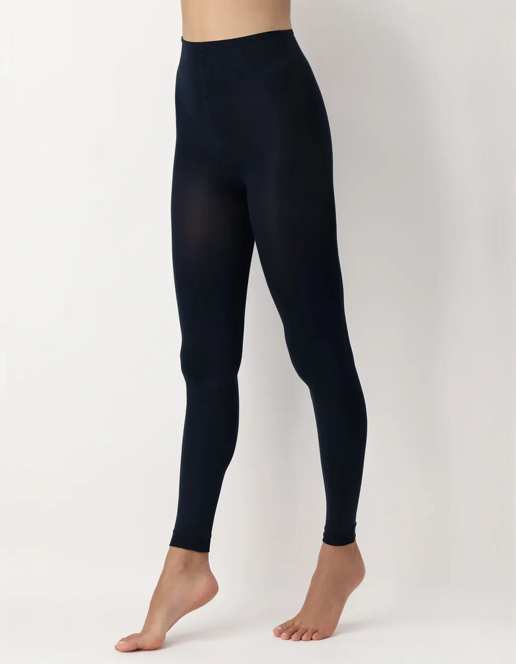 Oroblù All Colors 120 Leggings - Navy ultra opaque soft matte footless tights with flat seams, gusset and deep waist band.