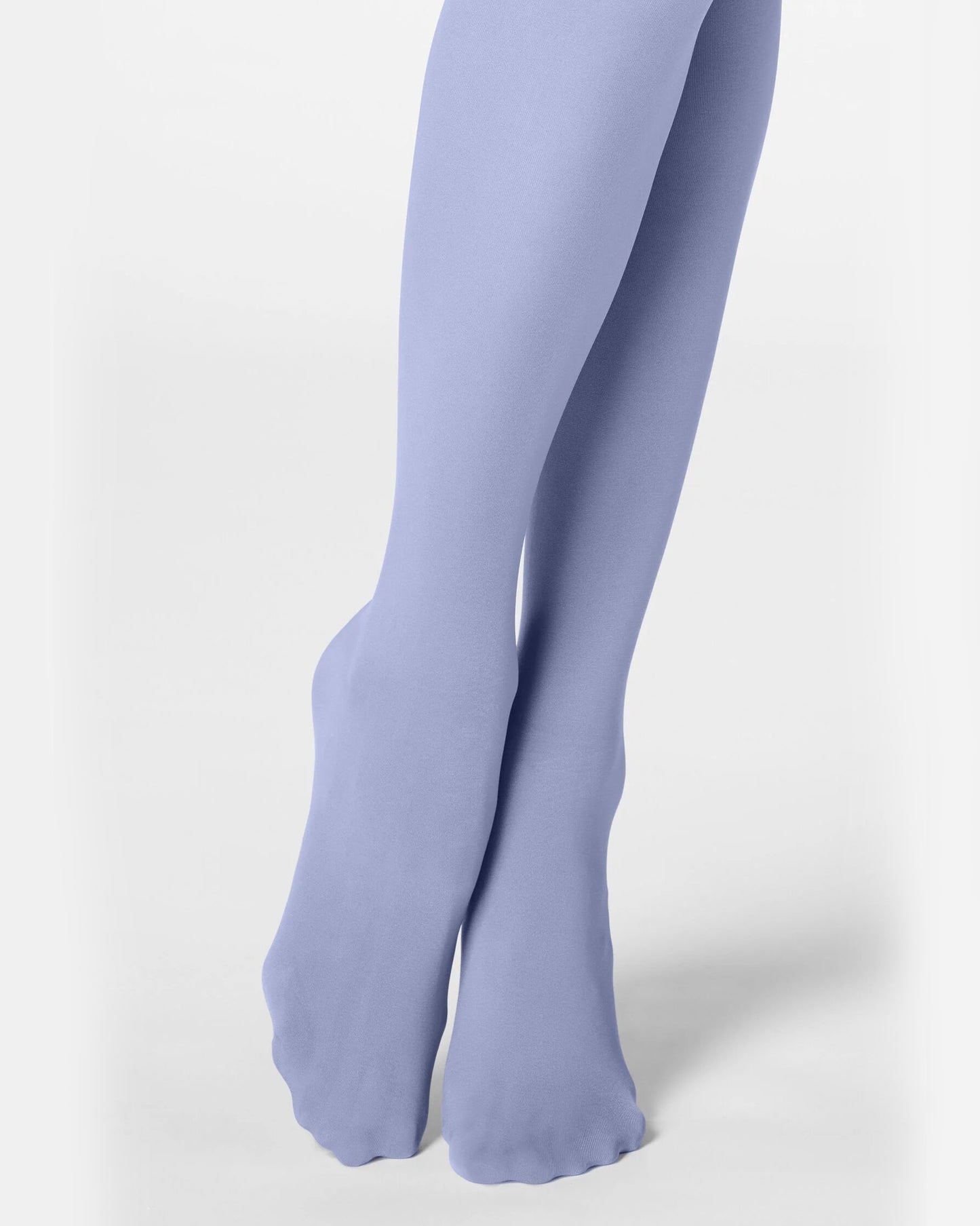 Light blue tights on a white background