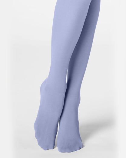Light blue tights on a white background