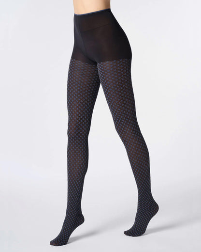 Tie Pattern Tights