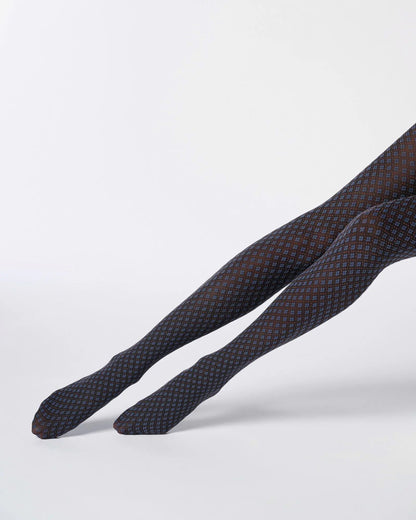Tie Pattern Tights