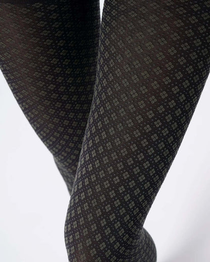 Tie Pattern Tights