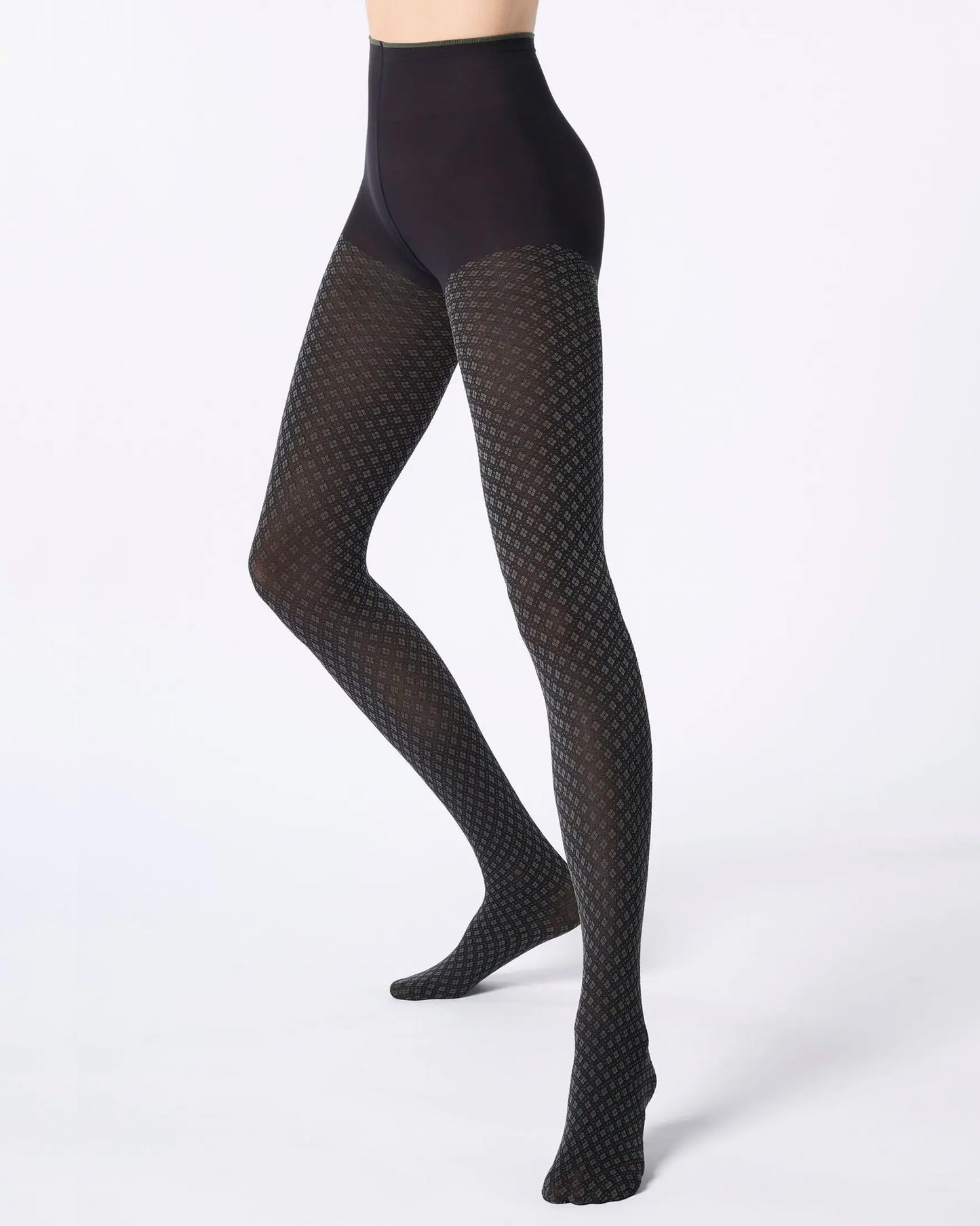 Tie Pattern Tights