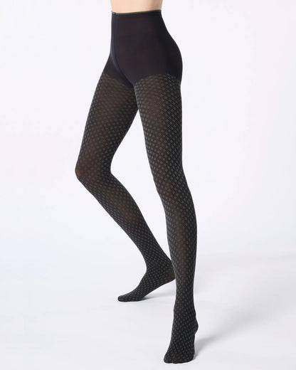 Tie Pattern Tights