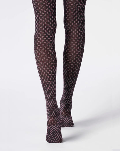Tie Pattern Tights