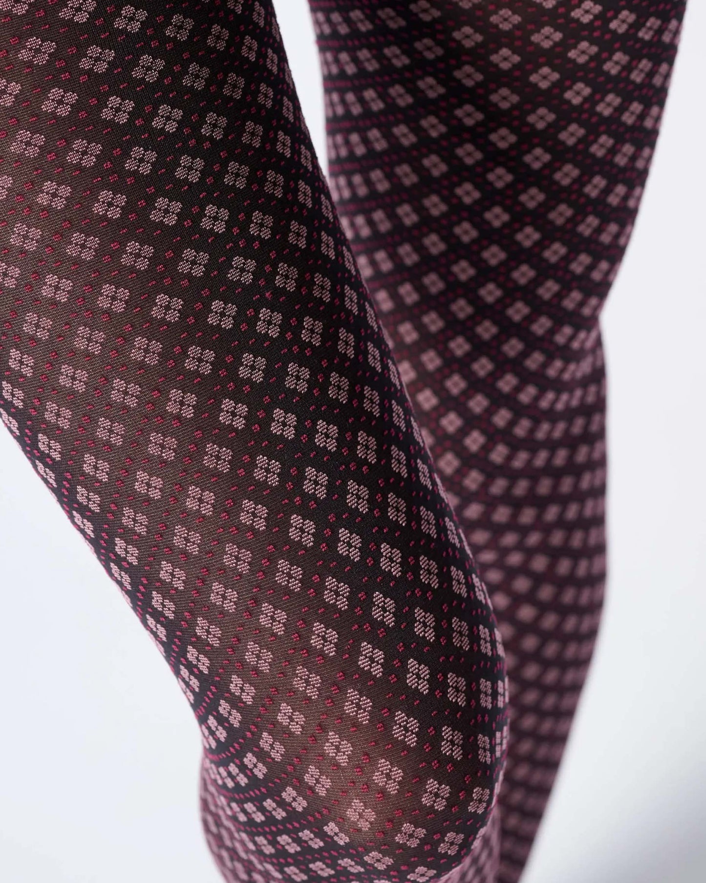 Tie Pattern Tights