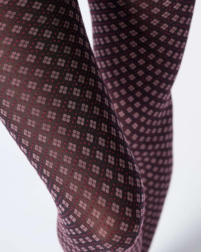 Tie Pattern Tights