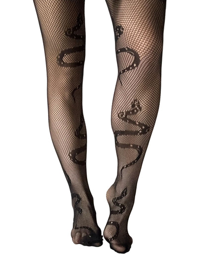 Serpentine Net Tights