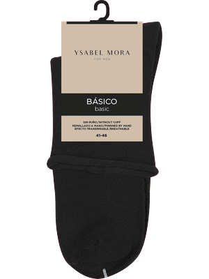 Ysabel Mora 22733 Basico - no cuff men's cotton ankle socks with breathable sole 